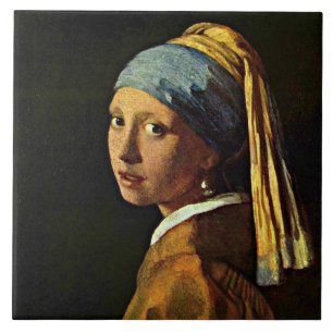 Azulejo Vermeer: Muchacha con un pendiente de perla (2)