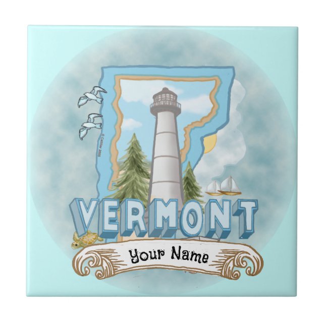 Azulejo Vermont Lighthouse Tile (Frente)