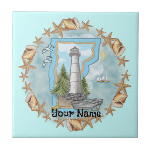 Azulejo Vermont Shells Lighthouse Tile