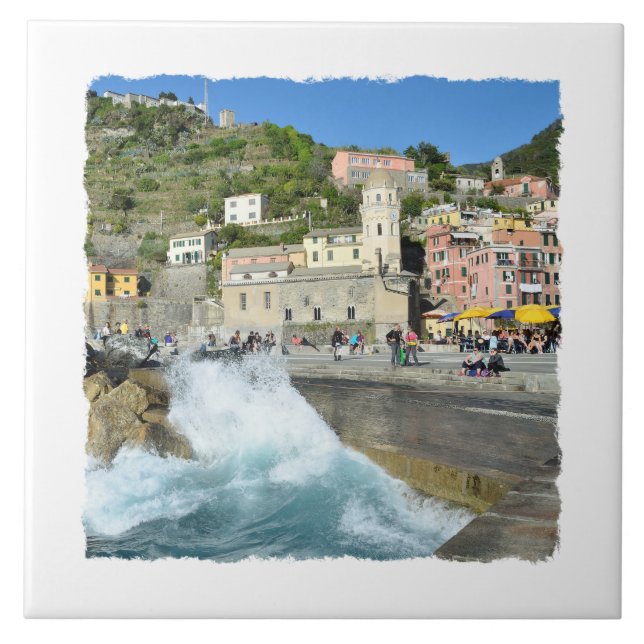 Azulejo Vernazza, Cinque Terre, Italia (Frente)