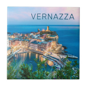 Azulejo Vernazza Cinque Terre La Spezia Italia Panorama
