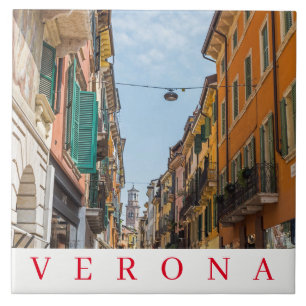 Azulejo Verona Via Mazzini cerámica