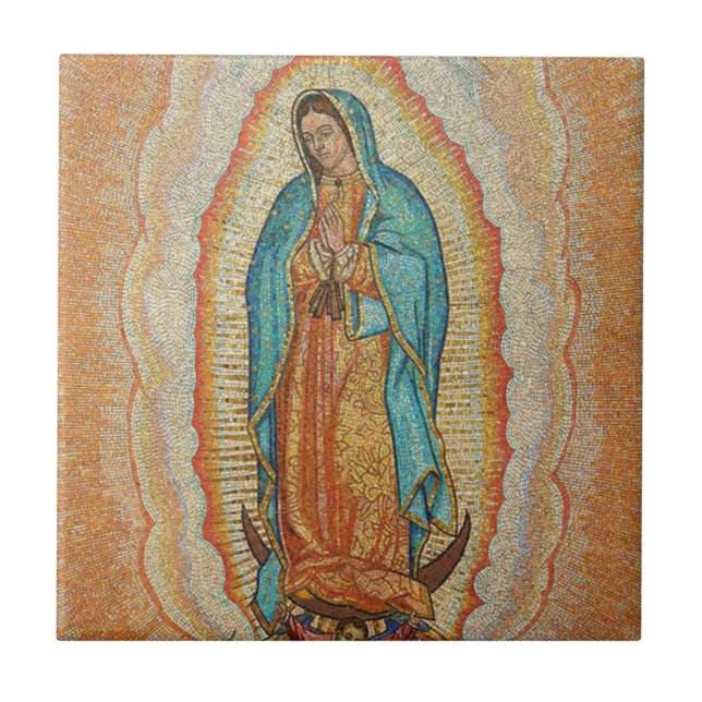 Azulejo Versión De Nuestra Señora De Guadalupe (Frente)