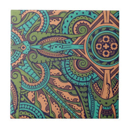 Azulejo Vestidor de christoper de patrón abstracto Art Nou