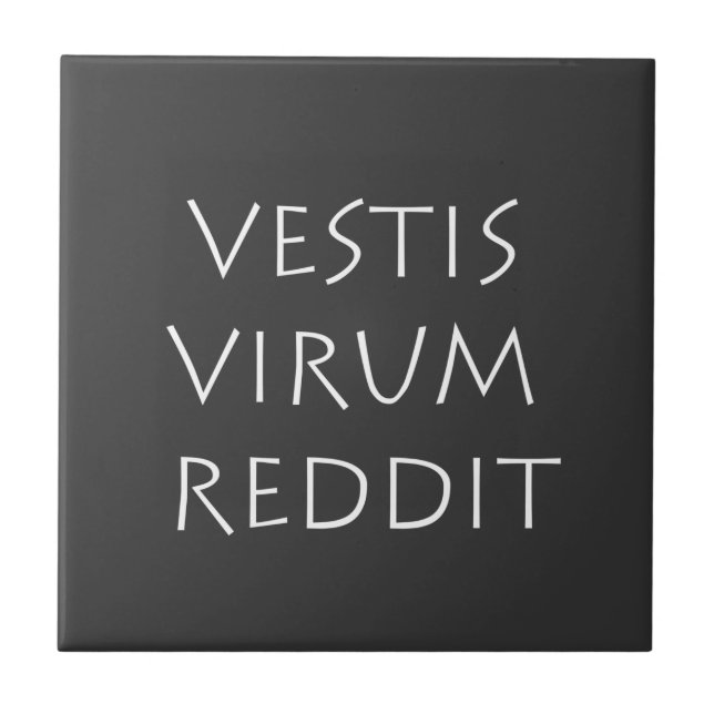 Azulejo Vestis virum reddit (Frente)
