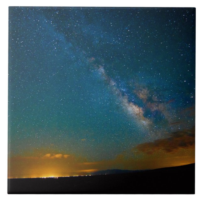 Azulejo Vía Láctea sobre Taos, Nuevo México (Frente)