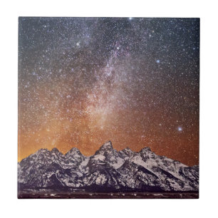 Azulejo Vía láctea sobre Teton magnífico