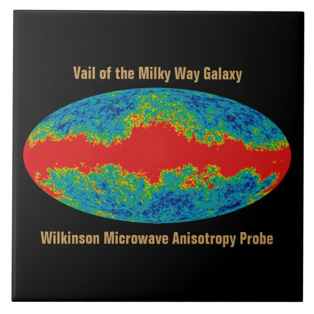 Azulejo Vía Láctea Velo De Galaxia Sobre Universo WMAP (Frente)