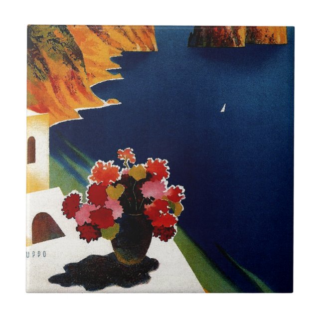 Azulejo Viaje de Capri Italia (Frente)