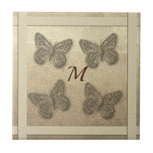 Azulejo Viaje de vacaciones de oro retro (Frente)