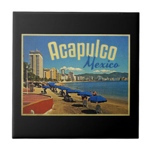Azulejo Viaje del vintage de Acapulco México
