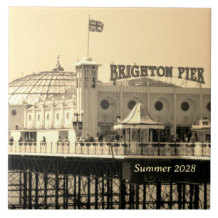 Azulejo Viaje personalizado de verano al muelle Brighton