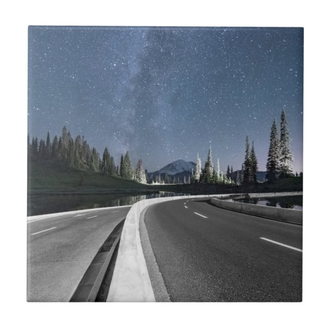 Azulejo Viaje por carretera debajo del Milkyway (Frente)