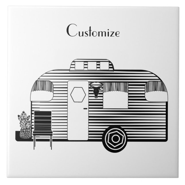 Azulejo Viajero Caravana de caravanas Thunder_Cove (Frente)