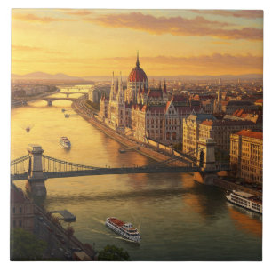 Azulejo Viajes al Parlamento de Budapest Hungría