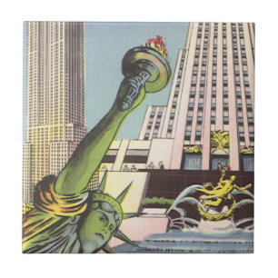 Azulejo Viajes Antiguos, Famosos Monumentos de la Ciudad d