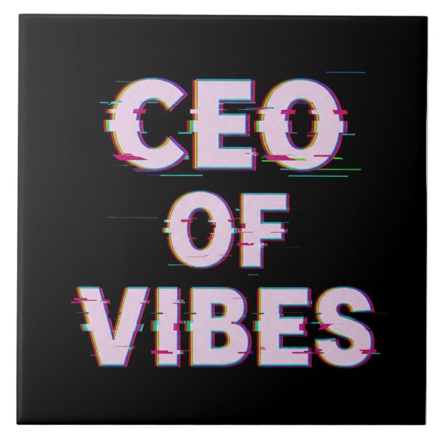 Azulejo VIBE CEO PROTOCOL - Reality Glitch (Instant Aura U (Frente)