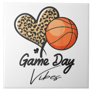 Azulejo Vibraciones del Día del Juego Mamá de Baloncesto C