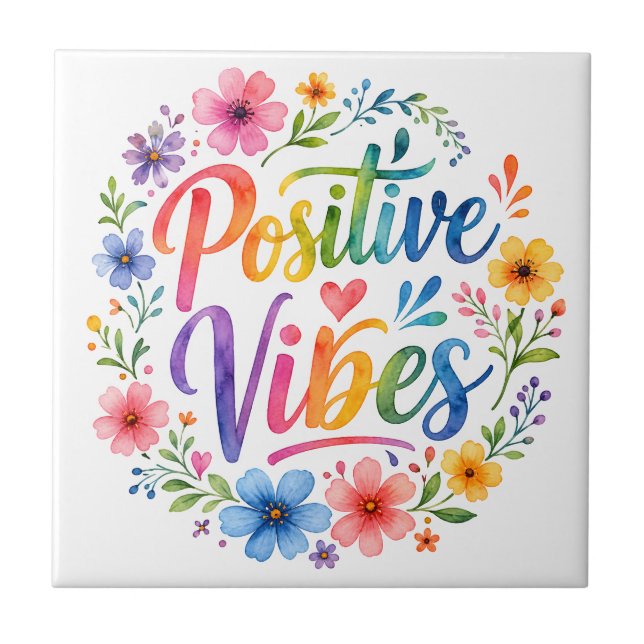 Azulejo Vibraciones Positivas (Frente)