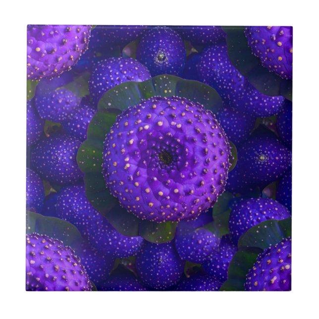 Azulejo Vibrante mosaico natural morado (Frente)