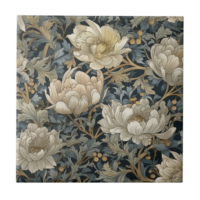 Azulejo Victorian Vines - William Morris (Frente)