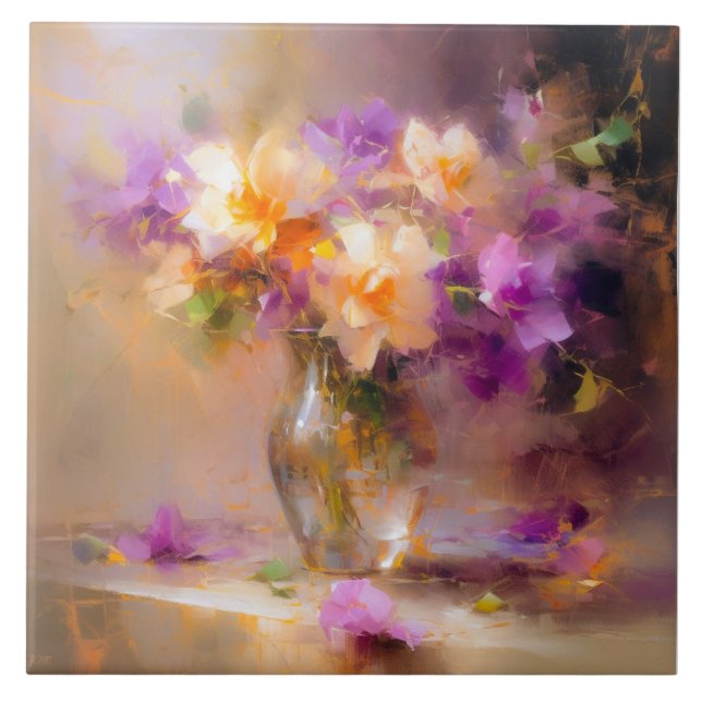 Azulejo Vida fija y delicada (Frente)