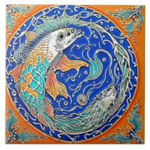 Vida submarina arte tradicional de cerámica no 3