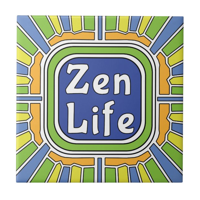 Azulejo Vida Zen para mí (Frente)