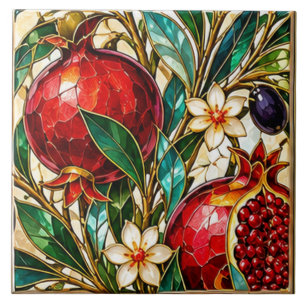 Azulejo Vidrio de Granada de Damasco y Otomano