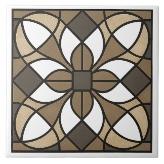 Azulejo Vidrio de tono tierra neutro
