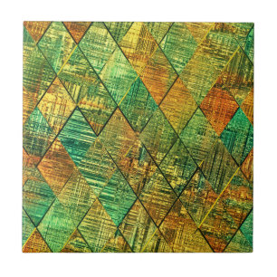 Azulejo Vidrio emplomado geométrico decorativo moderno