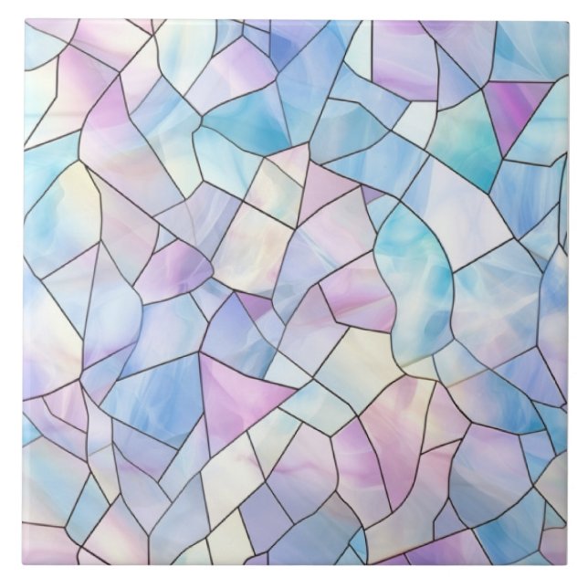 Azulejo Vidrio emplomado pastel (Frente)