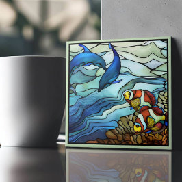 Azulejo Vidrio manchado Art Nouveau