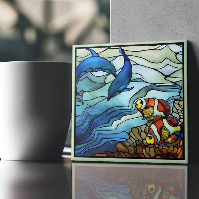 Azulejo Vidrio manchado Art Nouveau (Subido por el creador)