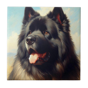 Azulejo Viejo Bouvier des Flandres Pintura