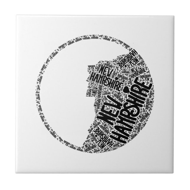 Azulejo Viejo en la montaña, mosaico negro gráfico (Frente)