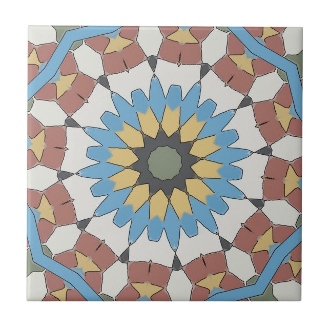 Azulejo Viejo Estilo Español Tile Browns (Frente)