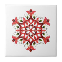 Viejo Mundo Vintage Country Red Design Cerámica Ti