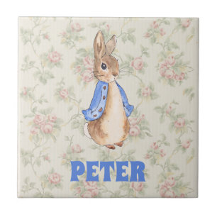 Azulejo Viejo Peter Rabbit Beatrix Potter Floral Kid's