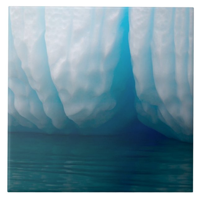Azulejo Viendo icebergs azules en el canal Errera (Frente)