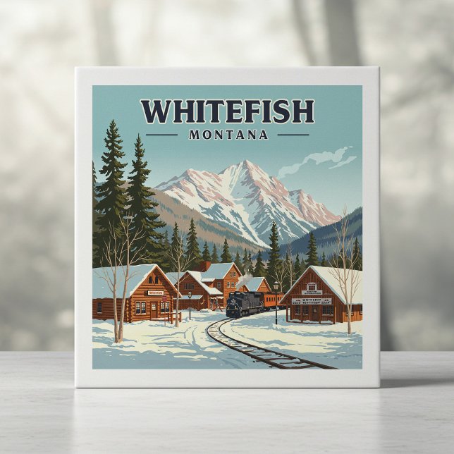 Azulejo Viñage Whitefish Montana (Subido por el creador)