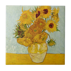 Azulejo Vincent Van Gogh 12 Girasoles Impresionista
