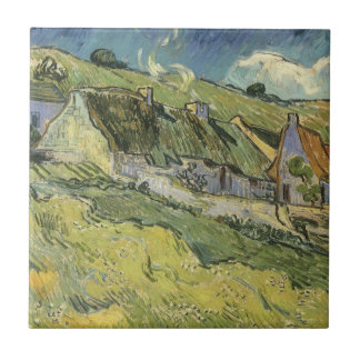 Azulejo Vincent van Gogh - Cabañas con Techo de Paja