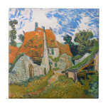 Azulejo Vincent van Gogh - Calle de Auvers-sur-Oise<br><div class="desc">Calle de Auvers-sur-Oise - Vincent van Gogh,  Oil on Canvas,  1890 en Auvers-sur-Oise</div>
