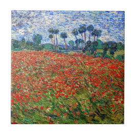 Azulejo Vincent van Gogh - Campo de amapola