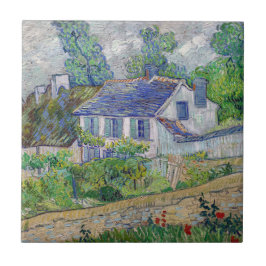 Azulejo Vincent van Gogh - Casas en Auvers
