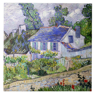 Azulejo Vincent van Gogh, Casas en Auvers,