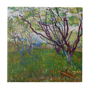 Azulejo Vincent van Gogh - El huerto en flor