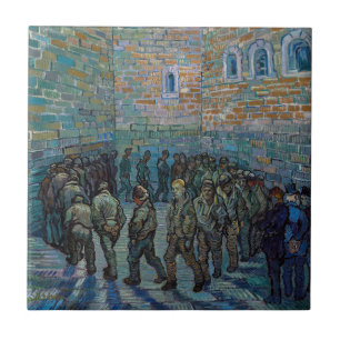 Azulejo Vincent van Gogh - El patio de la cárcel