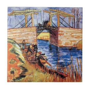 Azulejo Vincent Van Gogh - El Puente Langlois En Arles